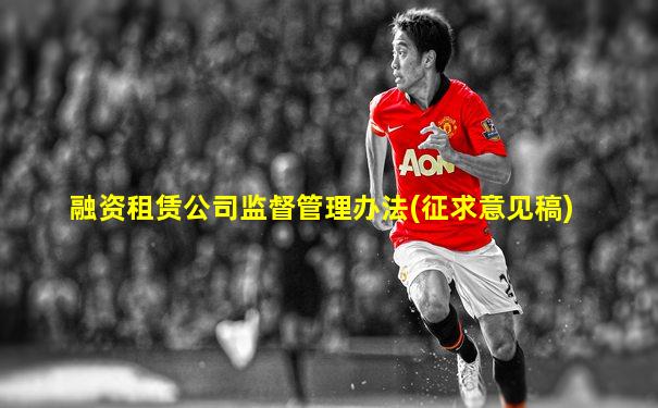 融资租赁公司监督管理办法(征求意见稿)